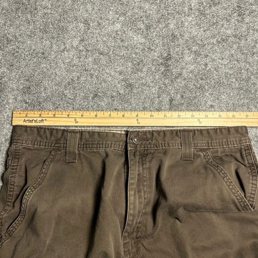 Wrangler Originals Brown Cargo Shorts Skater Baggy Y2K 90s Mens Size 34